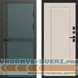 Входная дверь Termo Door ГРАУНД Velutto Verde Бетон Гранд Слоновая кость
